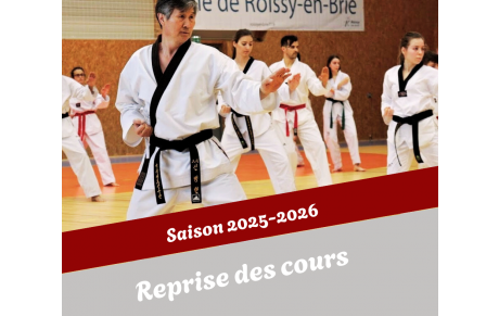Saison 2025 - Reprise des cours 